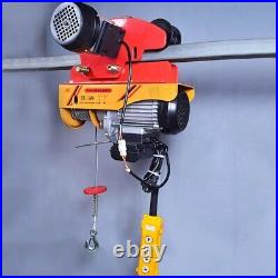 1000KG Electric Hoist with 12m Traction Rope Lifting Cranes Sliding with Pulleys