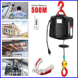 1100LB Mini Electric Wire Cable Hoist Winch Crane Lift Overhead Remote Control