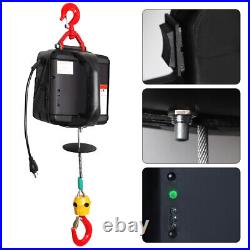 1100LB Mini Electric Wire Cable Hoist Winch Crane Lift Overhead Remote Control