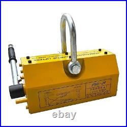 4400lb/2000KG Steel Magnetic Lifter Heavy Duty Crane Hoist Lifting Magnet