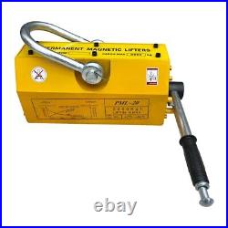 4400lb/2000KG Steel Magnetic Lifter Heavy Duty Crane Hoist Lifting Magnet