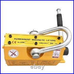 600KG 1320LB Permanent Magnetic Lifter Heavy Duty Crane Hoist Lifting Magnet New