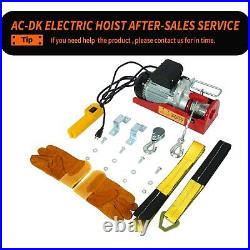 Electric Hoist Winch 880lbs Engine Crane Overhead Lift with Wired Remote Control