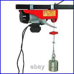 Electric Hoist Winch 880lbs Engine Crane Overhead Lift with Wired Remote Control