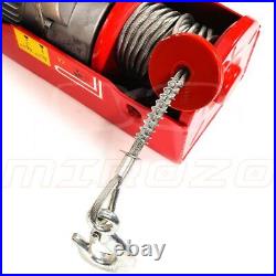 Electric Hoist Winch Lifting Engine Crane Garage Hanging Cable Lift Hook 2200LBs