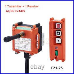 F21-2S 2Key Wireless Radio Lift Hoist Crane Remote Control Transmitter&Receiver
