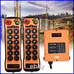 Hoist Industrial Wireless Radio Remote Control Crane Lift Switch 12V-480V AC DC