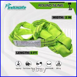 Indusafe Endless Round Lifting Sling Crane Rigging Hoist Wrecker Recovery Strap