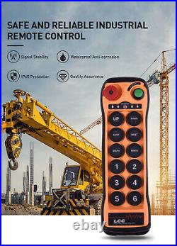 Industrial Radio Hoist Crane Lift Wireless Remote Controller Double Speed 12Keys
