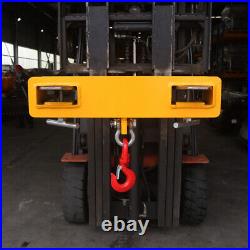 Landy Attachments Forklift Lifting Hoist Hook, Yellow Forklift Mobile Crane