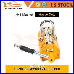 Magnet Magnetic Lifter Hoist Crane Heavy Duty 1320lb 600kg Steel Lifting New