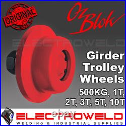 OZ BLOK Trolley Wheel, Crane Lifting Hoist Girder Universal RSJ Beam 1,2,3,5,10T