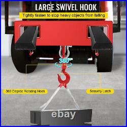 VEVOR 2T Forklift Lifting Hoist Swivel Mobile Crane Hook 4400lb Industrial Truck